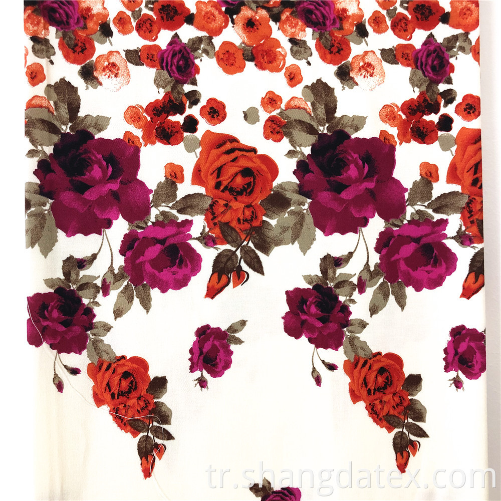 Floral Rayon Twill
